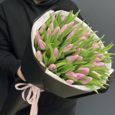 51 pink tulips (Usual)