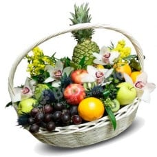 Fruit basketExotic Flowers