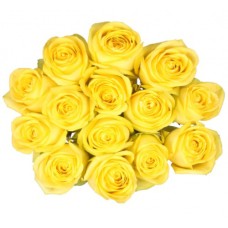 Bouquet Of 15 Yellow Roses