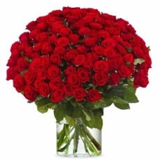 100 Red Roses - Red Naomi Premium