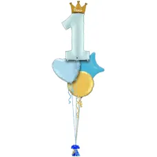 1st Birthday Prince Crown