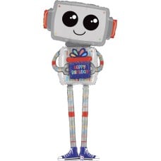 5ft Tall Happy Birthday Giant Robot