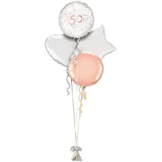 Rose Gold Sparkle 50th
