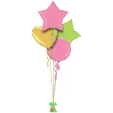 Rose Pink, Lime and Gold