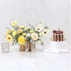 Combo Set(Flower Basket And Cake)