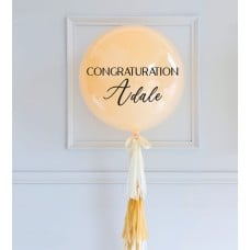 Single Peach Balloon