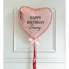 Single heart balloon color rose gold