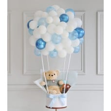 Balloon And Teddy Bear Gifts Set
