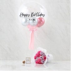 Combo Set(Flower Bouquet And Balloon)