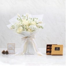 Combo Set (Chocolate And Flower Bouquet)