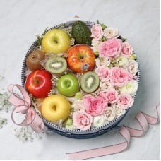 Mixed Fruit & Flower Basket