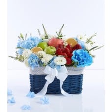 Ocean Breeze Fruit & Floral Basket Mother's day