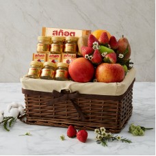 Mixed Fruit & Scotch Real Birdâ€™s Nest Gift Basket