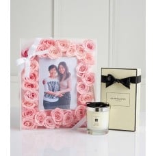 Pink Preserved Rose & Jo Malone Gift Set
