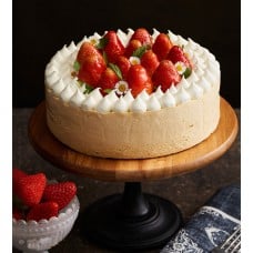 Strawberry Vanilla Mousse Cake