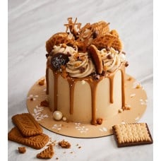 Mini cake caramel frosting caramel