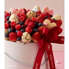Luxury Berry Box with Chocolate Hearts