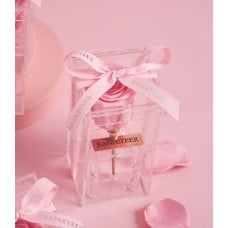 Sweet Pink Preserved Rose: Tall VIP Acrylic Box