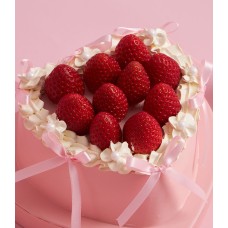 Charlotte Sweet Heart: Fresh Strawberry Pink Cream Cake