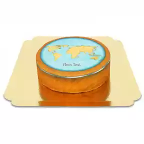 World map cake (Small (18cm (6 Servings)))