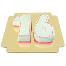 Double deluxe number cake, different colors