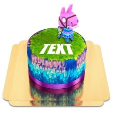Fortnite llama on cake (Small (12 Servings))