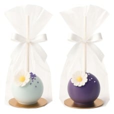 Blossom Magic Cake Pops White & Purple (10 pieces)