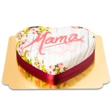 Garden cake for Mother's Day in the shape of a heart (Medium ((25×24 cm)10 servings))