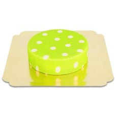 Green with white dots (Small (18 cm(6 servings)))