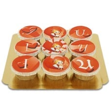 I Amor U Cupcakes, 9 pack