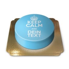 Keep Calm and.. cake, blue (Small (6 Servings))