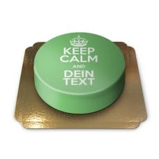 Keep Calm and.. cake, green (Small (6 Servings))