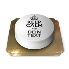 "Keep Calm and..." cake, white (Small (18cm (6 Servings)))