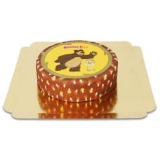 Masha and the bear mushroom picking cake (Small (6 Servings))