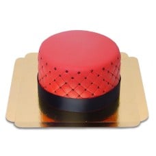 Red Deluxe Cake - double height (Small (18 cm (12 servings)))