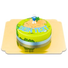 Smurf on cake (Small (6 Servings))
