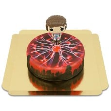 Stranger Things® figure on phenomenon cake (Small (18 cm (6 servings)))