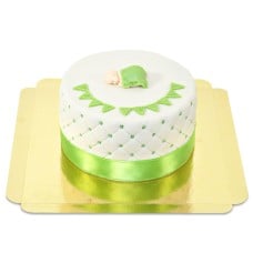 Green Baby Shower Cake (Small (12 Servings))