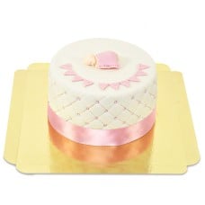 Pink baby shower cake (Small (12 Servings))