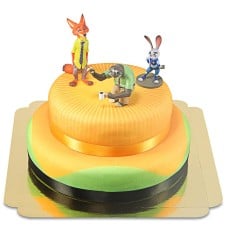 Zootopia 2 - Judy, Nick & Flash on 2 tier cake