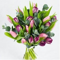 Send the bouquet Purplepink as a flower bud