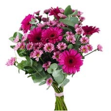 Send the Shimmering purple bouquet as a flower delivery