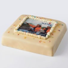 Festive marzipan photo cake (8 people)