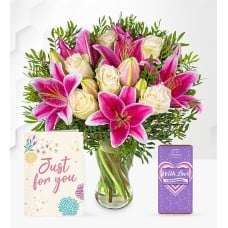 Pink Lilies & Roses Joy Gift (Standard)