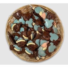 Birth chocolate blue basket – 500g