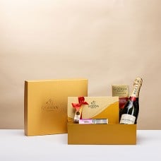 Godiva Gold Gift Box with Moet & Chandon Champagne