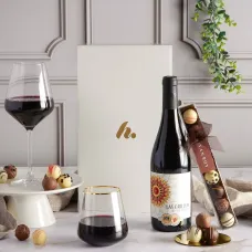Red Wine and Belgian Chocolates Hamper