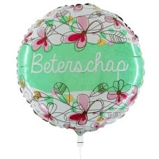 Get Well Soon Flowery Balloon