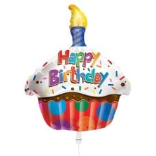 Balloon Happy Birthday Cupcake