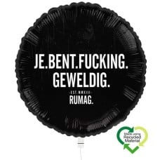 Ballon Rumag You Are Fucking Amazing Black Eco